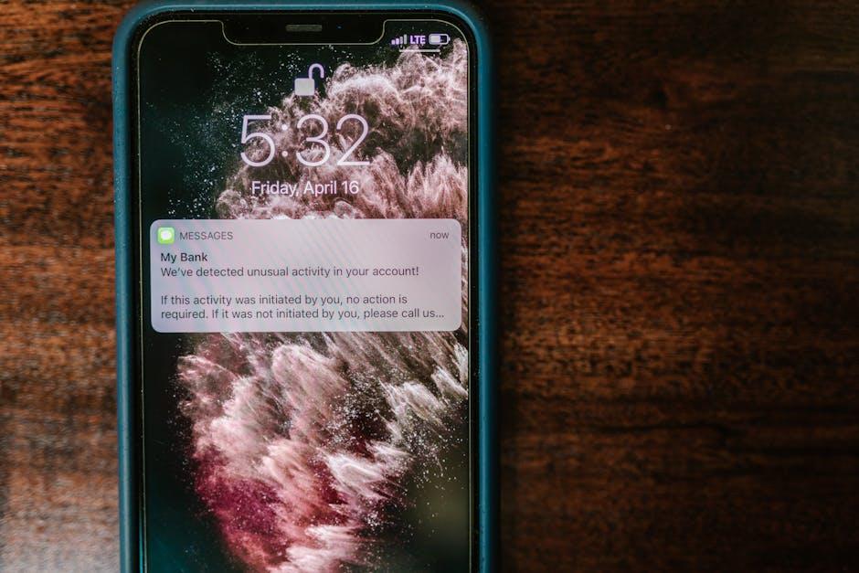 Notification push sur un smartphone